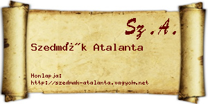 Szedmák Atalanta névjegykártya